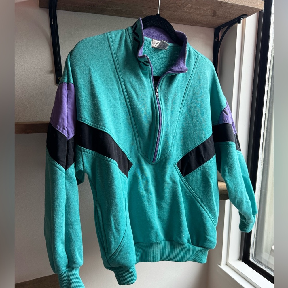 Vintage Lavon Half Zip Sweater